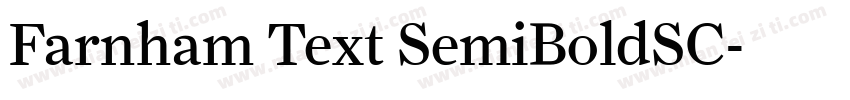 Farnham Text SemiBoldSC字体转换